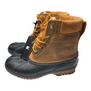 Sorel Cheyenne II Lace Up Duck Snow Waterproof Boots Brown Men Sz 7, Women 8.5